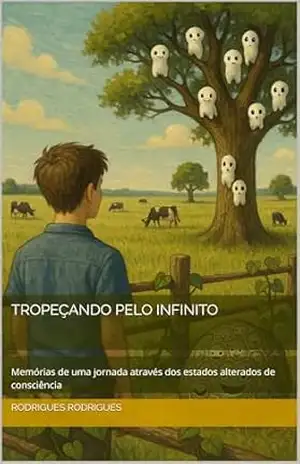 Capa do livro Tropeçando Pelo Infinito: Memórias de uma jornada através dos estados alterados de consciência - Rodrigues Rodrigues