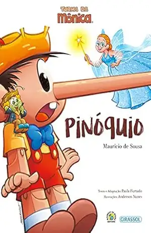 Capa do livro Turma da Mônica Grandes Clássicos – Pinóquio - Mauricio de Sousa