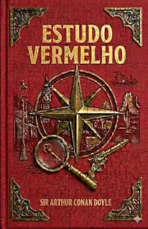 Capa do livro UM ESTUDO EM VERMELHO - Sir Arthur Conan  Doyle