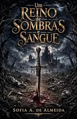 Capa do livro Um reino de sombras e sangue: O despertar (As crônicas de um Império Partido Livro 1) - Sofia A. de Almeida