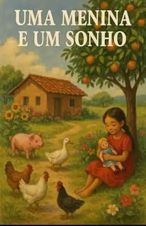 Capa do livro Uma Menina e um Sonho: História de uma Guerreira - Joelma Fablicio da Silva  DA SILVA