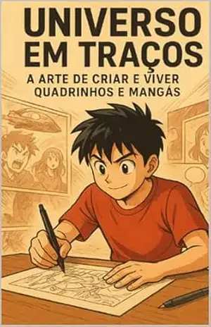 Capa do livro ''Universo em Traços: A Arte de Criar e Viver Quadrinhos Mangás'' - Gilson Begatti