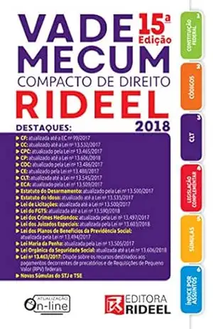 Capa do livro Vade Mecum Compacto de Direito Rideel - Equipe Rideel