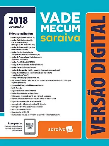 Baixar Vade Mecum Saraiva 2018 – Tradicional pdf, epub, mobi, eBook