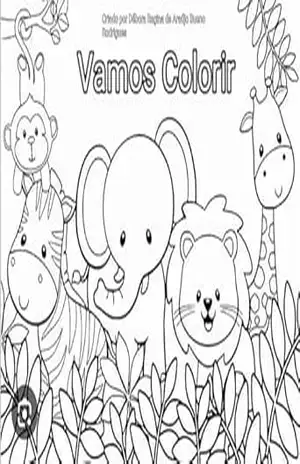 Capa do livro Vamos Colorir: Animais - Debora Regina de Araujo Bueno Rodrigues Rodrigues