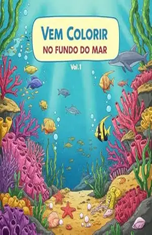 Capa do livro VEM COLORIR – FUNDO DO MAR - ROZA PIRES