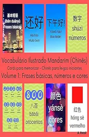 Vocabulário Ilustrado Mandarim (Chinês) – Cards para memorizar – Chinês para leigos iniciantes: Volume 1: Frases básicas, números e cores (Coleção Vocabulário … memorizar – Chinês para leigos iniciantes) – A. Rossi