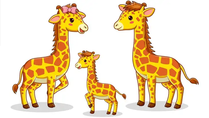 20 Desenhos de Girafas para Imprimir e Colorir