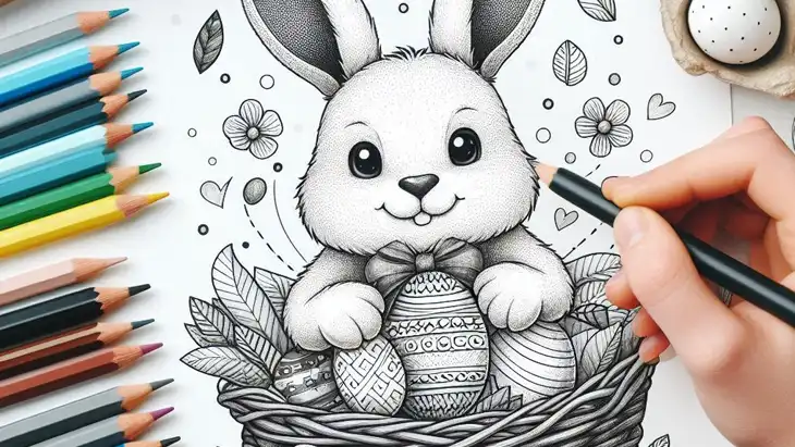 30 Desenhos de Coelho da Páscoa para Imprimir e Colorir